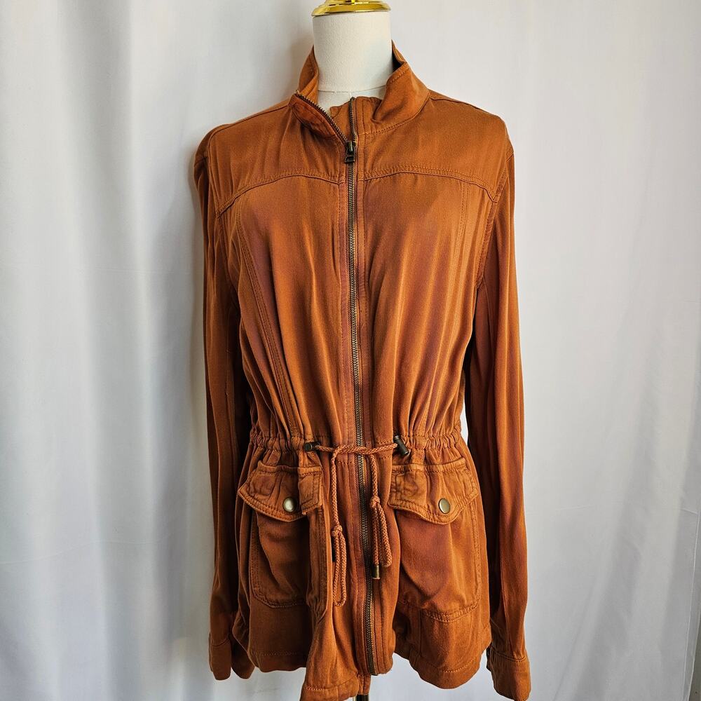 Gibson Latimer‎ Women's L Rust Utility Military-Style Jacket